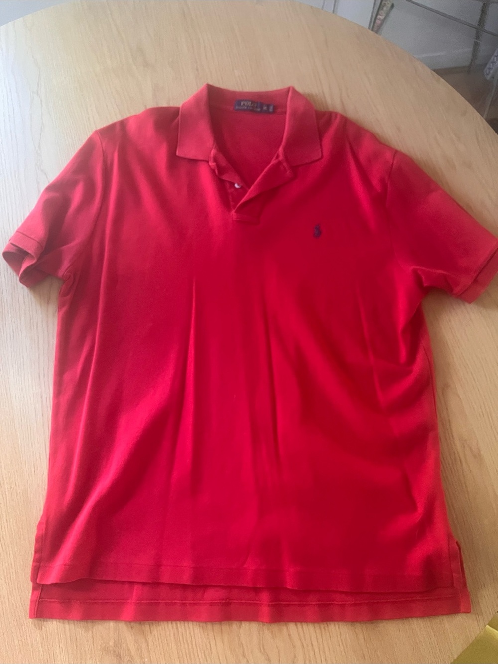 Ralph Lauren Red Short-Sleeve Polo with Contrast Pony